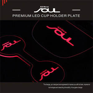 [ Soul 2014 auto parts ] All New Soul Premium LED Cup Holder Plate Made in Korea